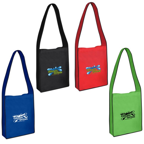 JH3367 Non-Woven Messenger Tote With Custom Imp...